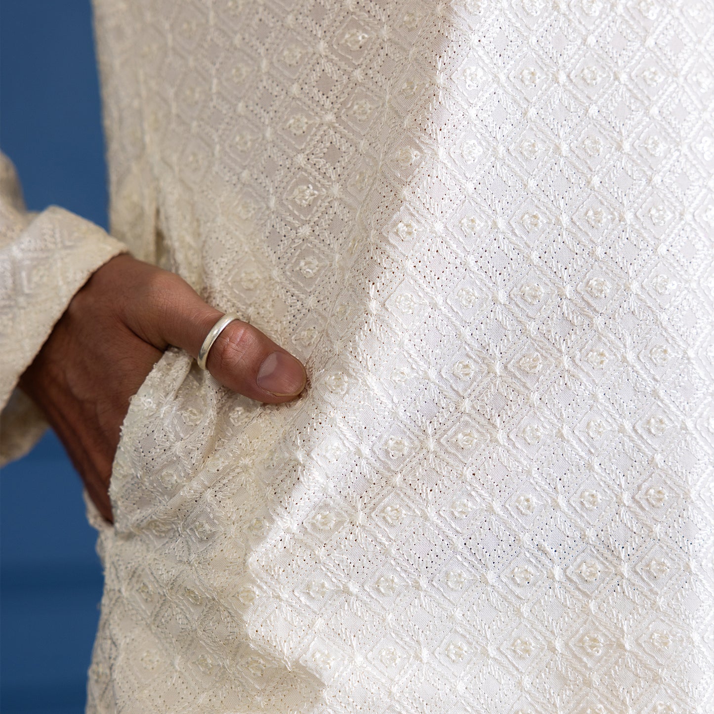 Pearl Embroidered Kurta