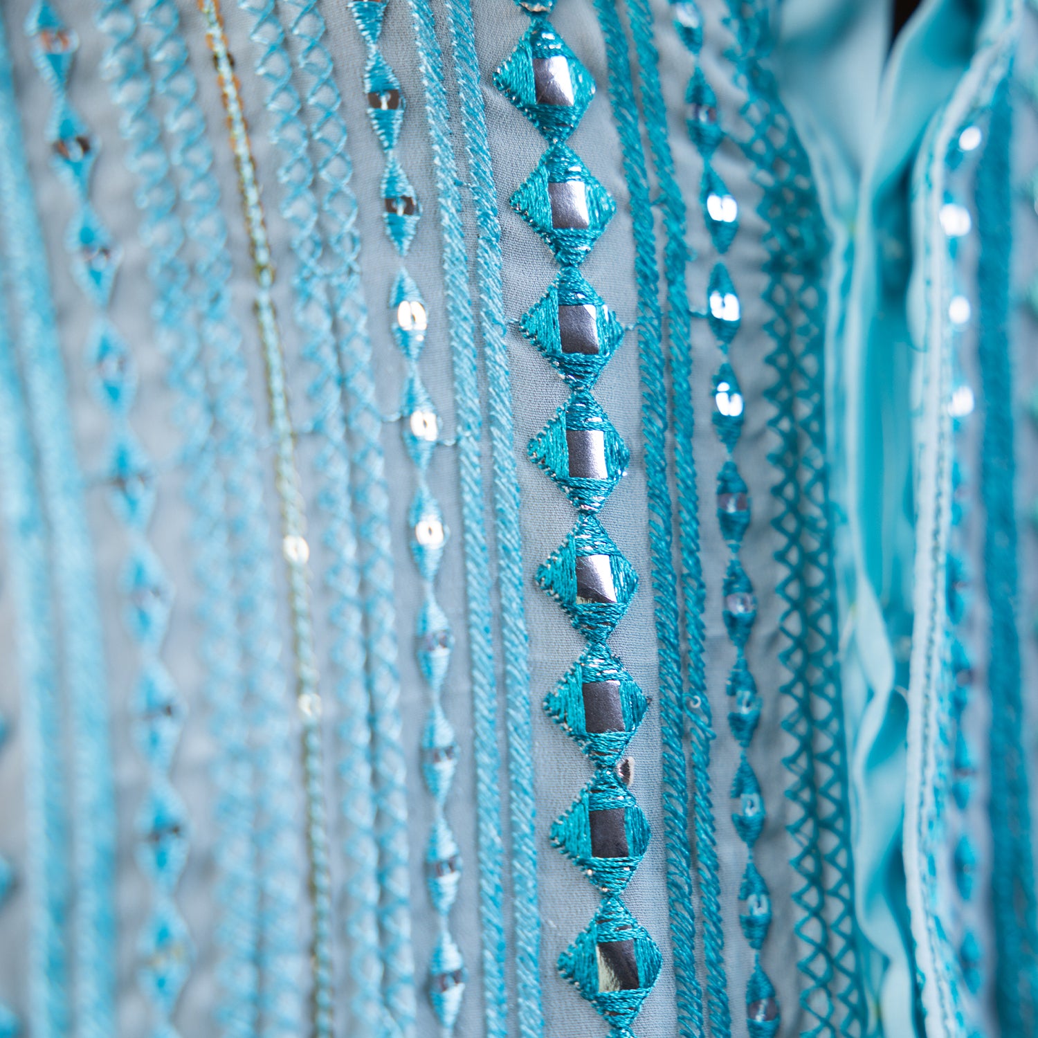 Serene Aqua Blue Georgette Kurta