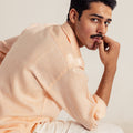 Peach Pure Linen Shirt