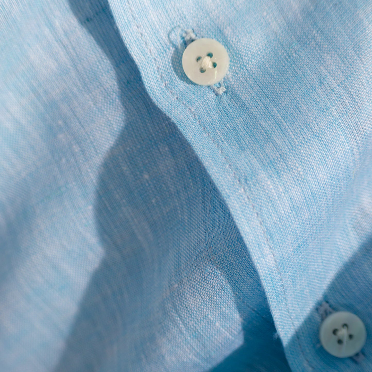 100% Pure Linen Shirt ( Anemone Blue )- Premium Breathable Comfort