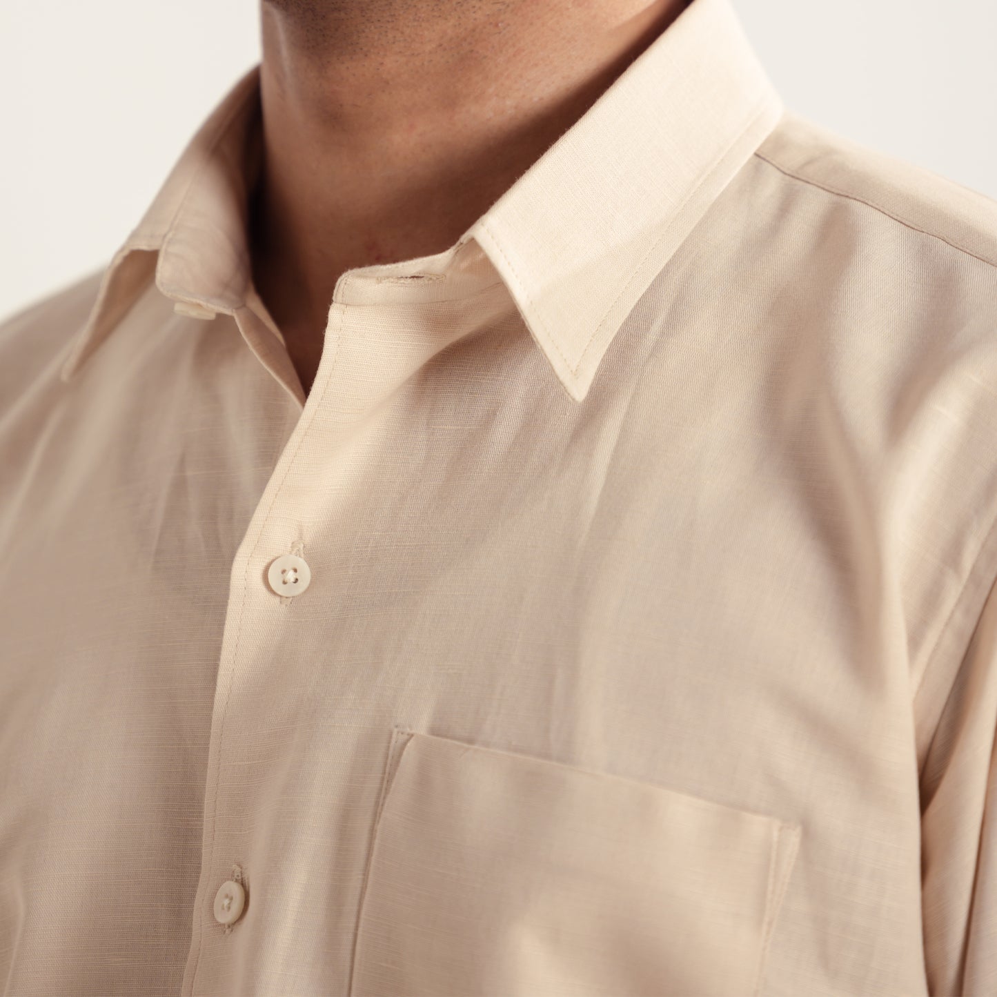 Regular Fit Linen shirt - Ginger