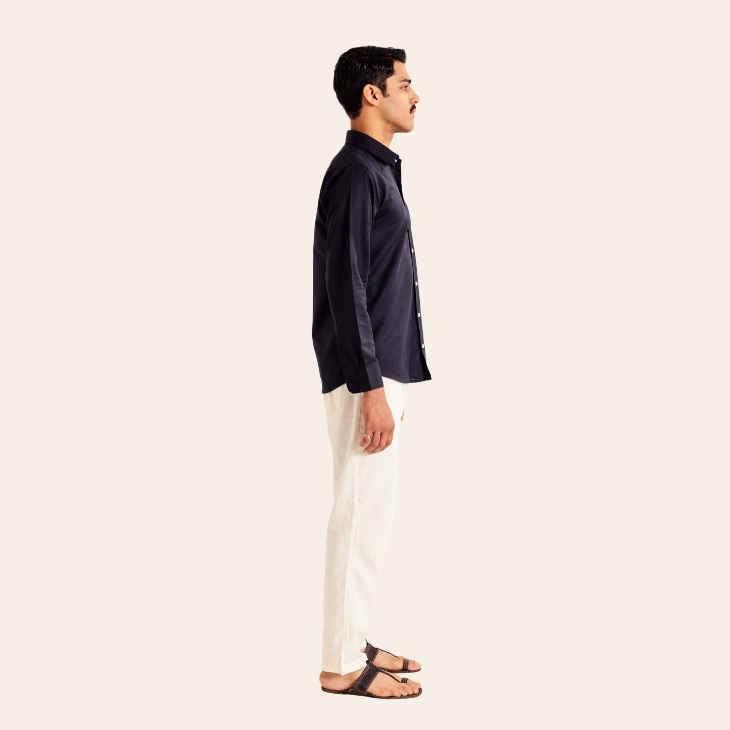 Regular Fit Linen shirt - Black