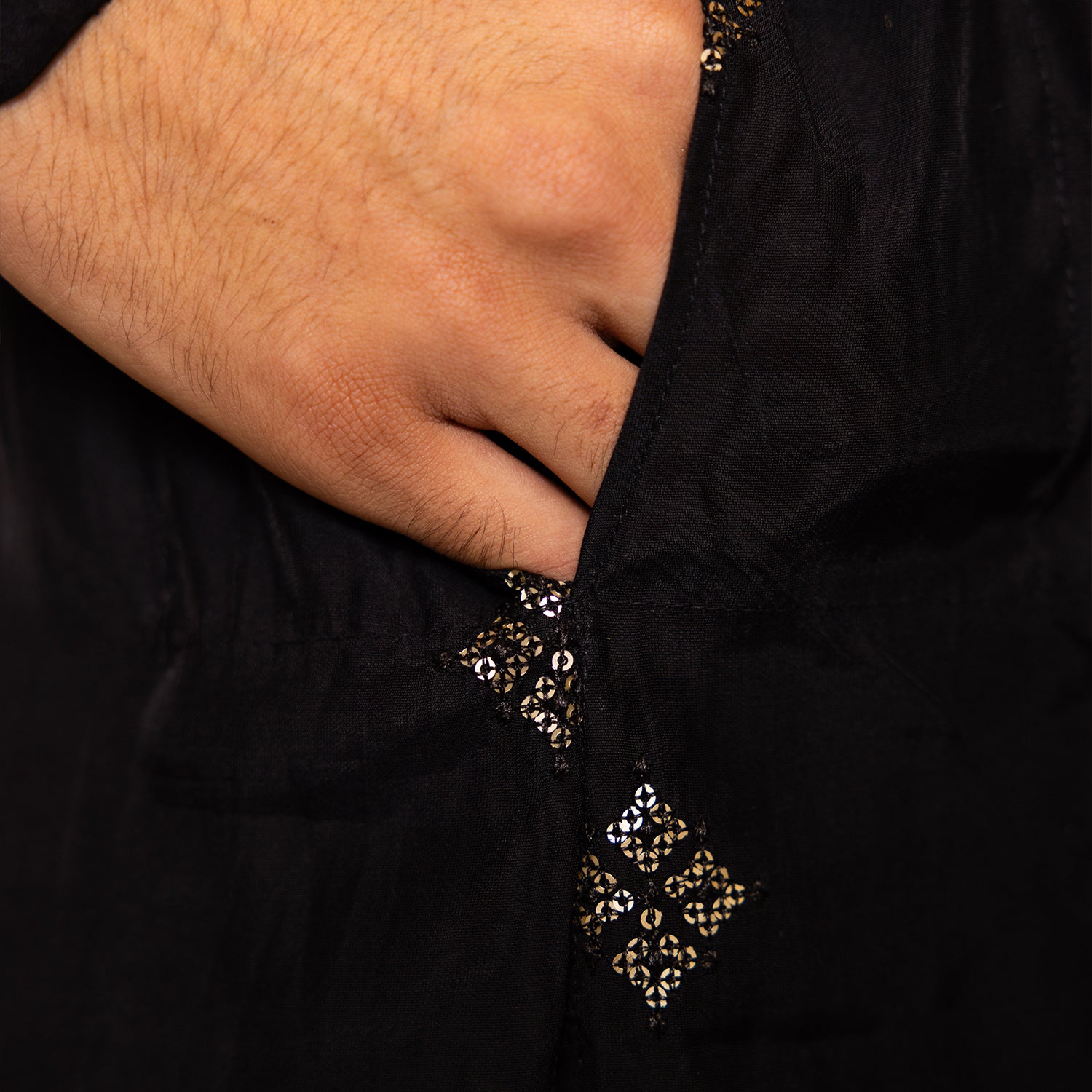Classic Black Kurta