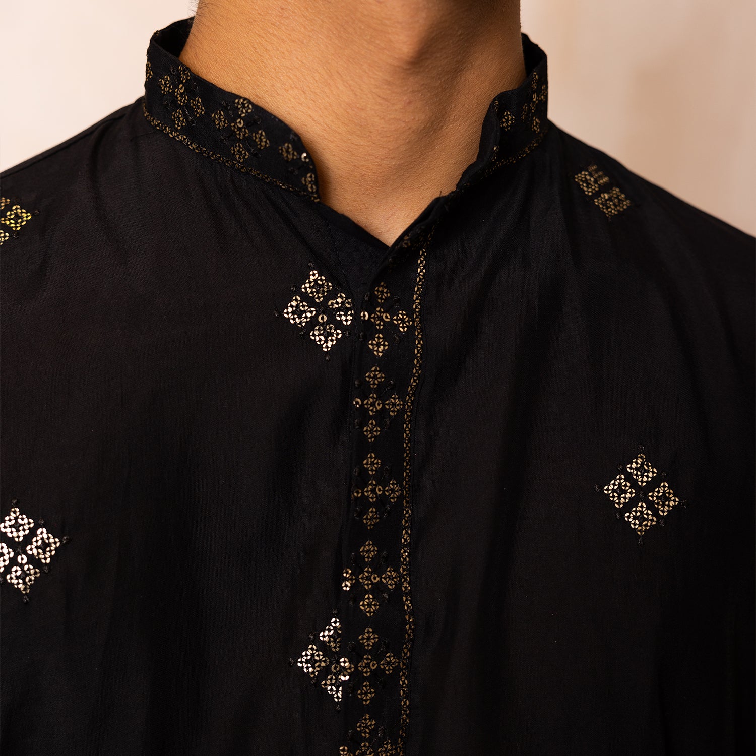 Classic Black Kurta
