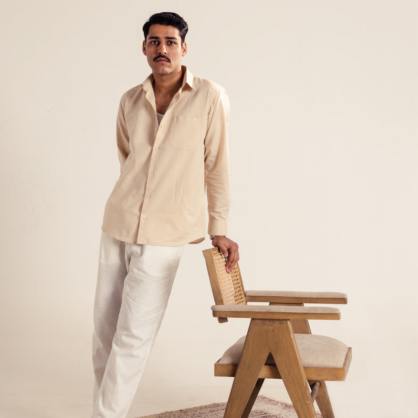 Regular Fit Linen shirt - Ginger