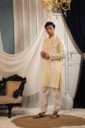 Cream Elegance Georgette Kurta