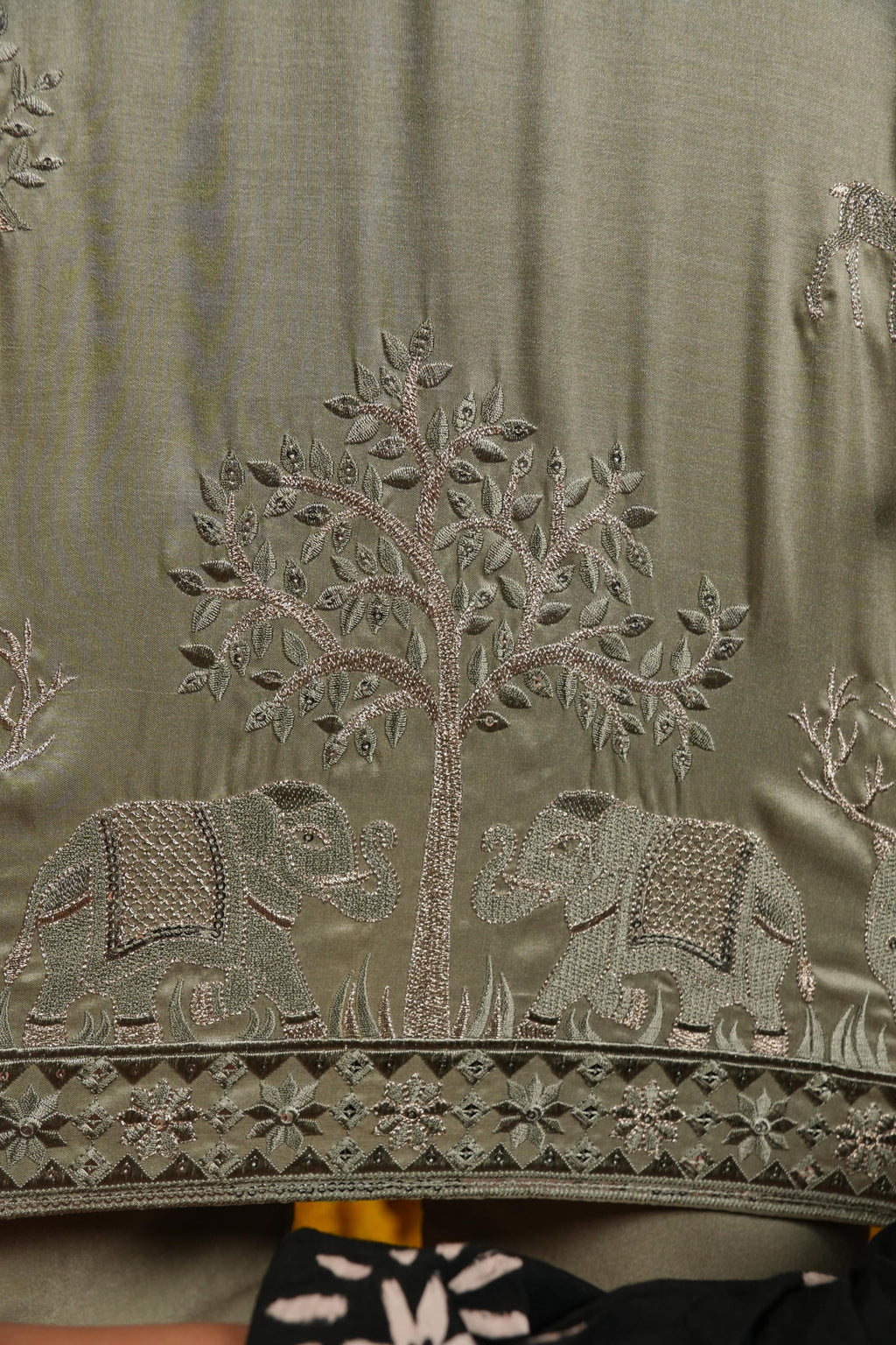 Sage Royale — Embroidered Silk Kurta