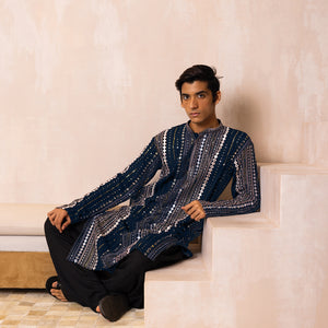 Imperial Blue  Georgette Kurta